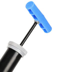 Top Grade Physics Lab Gear For Knockout Science Demonstrations Featuring Liquid Pressure Ball Rig steel nozzle with blue handle.
