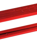 Total Beast Heavy Duty Aluminum Router Guide For Repair Strips Featuring Straight Shooting Edge Guide And Base Plate, Red aluminum track guide.