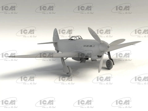 Yak-9T WWII Soviet Fighter Model Kit 1:32 Scale With Easy Assembly Self-Printed Decals And Realistic Plastic Detailing For Hobbyists Builders And Collectors with front view