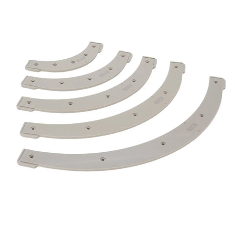 Kickass Radius Router Templates And Jig Set Featuring Five Precision Guides Spanning R100 To R300 for smooth woodwork corners.
