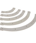 Smooth Operator Round Corner Radius Templates Set R100 R150 R200 R250 R300 Rigid Plastic Router Jigs for smooth edges in woodworking.