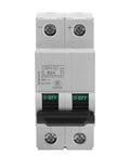 Two Pole 250V DC Miniature Circuit Breaker For Solar PV And Grid Systems DIN Rail Mount Quick Trip DC Breaker 63A Low Voltage Protection