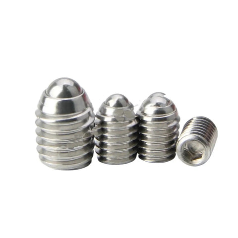 High Grade Stainless Steel Mini Spring Ball Plungers With Slick Rolling Action And No Nonsense Hex Set Screws Built Tough For Precision Tooling And Rock Solid Alignment 15 Piece Pack in various sizes