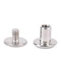All In One 200 Piece Stainless Steel Rivet And Screw Fastener Kit For Leather Crafts Flat Head Rivets And Screws For DIY Repairs And Decoration Great For Belts, Bags, Wallets And Everyday DIY Projects. Stainless steel flat head screw and rivet set
