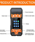 Dead On 4 In 1 Stud Finder Wall Scanner With Laser Range Finder for detecting wood studs and metal, featuring display and buttons.