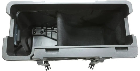 Interior view of the Badass Roto Molded Drum Hardware Case With Top Loading Access And Fold Down Cymbal Vault.
