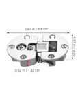 Concealed Cabinet Door Hinges Four Piece Set Flush Installation 90 Degree Adjustable In Silver Zinc Alloy For Slick Silent Opening And Closing