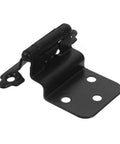Auto Close Spring Loaded Cabinet Door Hinge 3/8 Inch Self-Closing Soft Close Hardware in Black, 1.4mm Thick, Easy Install