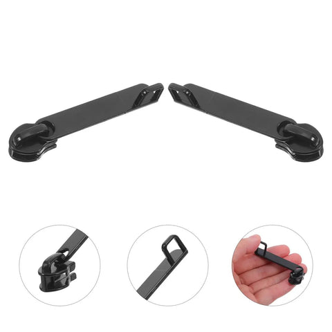 Universal Zipper Pull Replacement Kit All In One Six Piece Heavy Duty Zipper Pulls For Suitcase Luggage Backpack And Jacket