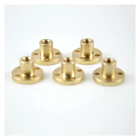 Brass nuts for 4mm Lead Screw In 304 Stainless Steel With Brass Nut For CNC And 3D Printer Pitch 1mm Lead 1mm And Lead 2mm