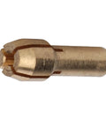 Close-up of a single brass collet from the Mini Brass Collets Set 10 Pcs Durable Drill Tool Accessories For Precision Drilling With Electric Grinders