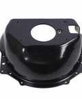 Lightweight Bell Housing For Small Block Chevy SBC Race Ready Transmission Bell Housing With 4.675 Inch Bearing Retainer Fits 153 And 168 Tooth Flywheels 650 400, black front view