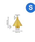 Beveling Chamfer Bit With Diamond Cone Tile Bit 1.5 Inch Countersink Drill Bit for Hole Enlarging and Trimming dimensions