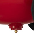 Smooth Operator 33 Gallon Air Compressor Delivers 175 PSI through red vertical tank bottom with drain valve and sturdy legs.