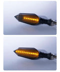 Ebike Turn Signal Kit With Front And Rear Indicator Lights And Brake Light For Electric Bicycles Left And Right Signals Waterproof Pro Grade High Brightness SMD LED 36V 48V 72V Compatible amber LED turn signal light for electric bike