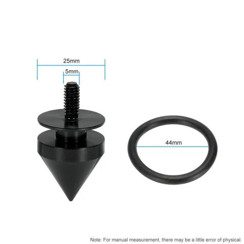 Spike JDM Style Quick Release Car Bumper Fasteners Set Made From 6061 T6 Aluminum Black For Front And Rear Bumpers close-up