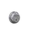 Keyed Deadbolt Lock For Home Entry With Exterior Key And Inside Turn Satin Chrome Finish High Security Residential Grade Fits Two Bore Holes