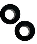Heavy Duty Flanged Bushing Two Pack Oem Replacement Parts Built To Handle The Daily Grind Tractor And Farm Rig Maintenance Quick Swap Precision Fit Corrosion Resistant Components - Set of two rubber bushings with flanged design.