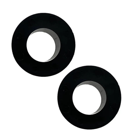 Heavy Duty Flanged Bushing Two Pack Oem Replacement Parts Built To Handle The Daily Grind Tractor And Farm Rig Maintenance Quick Swap Precision Fit Corrosion Resistant Components - Set of two rubber bushings with flanged design.