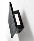 Black Wall Lights for with Switch,Nature Wood Wall Lamp Modern Design, showing elegant wood finish and sleek sconce design.