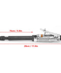Dead Reliable Air Angle Die Grinder With 25000 Rpm High Speed Pneumatic Tool, 28cm long, lightweight for metal grinding.