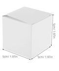 Square White Cardboard Boxes With Buckle Bottom For Candles And Jewelry Packaging Ideal For Small Biz Shipping Easy Assembly And Quick Fold