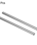 Two Pack 6mm By 100mm Linear Motion Rods Chrome Plated Steel Guide Shafts For 3D Printers And CNC Machines Hardened For Durability