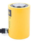Beefy 50 Ton 4 Inch Stroke Hydraulic Cylinder Jack Ram 10000 PSI Single Acting Lift System With Chromium Plated Piston Heavy Duty Design For Auto Shop And Workshop Lightweight Yet Sturdy 635cc Capacity, yellow hydraulic jack ram
