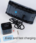 Charging setup for 2.4 GHz 9-Channel RC Battle Tank With Sound Lights And Rotating Turret, 1:64 Scale Combat Vehicle For Kids