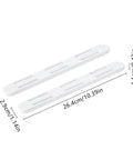 Heavy Duty Side Mounted Ball Bearing Drawer Slides Full Extension Double Row Premium Steel Glide smooth white plastic mounting brackets.