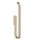 Spare Toilet Paper Holder With Dope Easy Clean Finish, Tarnish And Scratch Resistant in brushed nickel with modern decor vibe