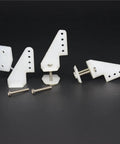 Ten Sets Of Nylon RC Airplane Control Horns W13xL18xH25mm With Four Holes And Screws For Aileron And Rudder Linkages