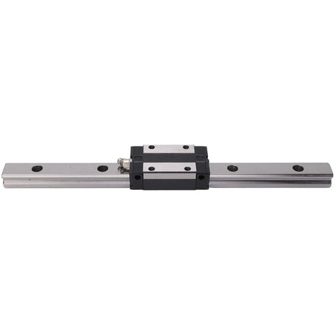High Speed Linear Rail Guide EGH20CA for 3D Printing and CNC Projects, Smooth Slide Block and Shaft Kit with 300mm Length, Precision Motion System for Makers and Pro Builds, 300mm metal rail with slide block