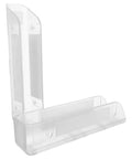 Under Desk Laptop Mount With Wall Brackets, Slick Acrylic Stand for Tablets and Laptops, clear design fitting screens up to 1.18 inches.