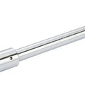 Three Quarter Inch Drive 24 Tooth Pear Head Ratchet With Chrome Finish Corrosion Resistant ASME Compliant Tough As Nails For Auto Repairs And Home Projects Built To Last For Daily Use Lifetime Warranty, showing ergonomic handle and polished head.
