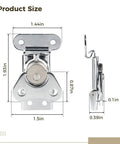 Six Packs Heavy Duty Stainless Steel Twist Latches Built To Last With Retro Butterfly Wings dimensions 1.93x1.5 inches for trunks and doors.