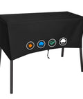 Heavy-Duty Patio Cover For Camp Chef 3 Burner Stoves Fits TB90LW TB90LWG TB90LWG15 SPG90B DB90D displayed with weather icons