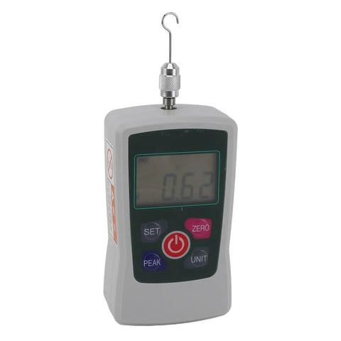 Mini Multifunction Push And Pull Tester Meter 2N To 20N On The Go Aluminum Alloy Force Gauge For Material Mechanics And DIY Projects For Engineers And Students Needing A Reliable Force Meter For Quick Material Tests, front view