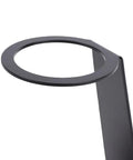Close-up of Premium Pour Over Coffee Dripper Stand Built With Heat Proof Aluminum and A Weighted Solid Wood Base.