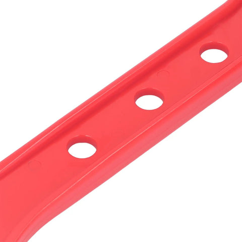 Close-up of Ergonomic Table Saw Push Sticks 2 Pack Red Plastic Safety Push Sticks For Pushing Stock Through Table Saws Router Tables And Jointers