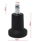 5 Pack Top Shelf Bell Glides For Office Chairs And Desk Stools No Sweat Caster To Stationary Switch hardwood floor protector 60mm tall glide