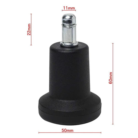 5 Pack Top Shelf Bell Glides For Office Chairs And Desk Stools No Sweat Caster To Stationary Switch hardwood floor protector 60mm tall glide