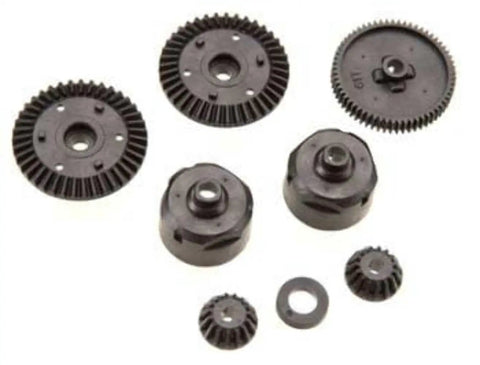 Gear Set 300051004 For TT01 TT01E TT01R TT01G Chassis Upgrade For RC Cars Black Finish High Performance Transmission Gears