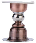 Heavy Duty Stainless Steel Door Stops With Strong Magnetic Catch Prevent Slamming Double Sided Adhesive Mount Red Bronze Finish side view