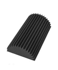 Studio Ready Acoustic Foam Panels To Kill Background Noise And Boost Room Vibes For Home Offices Studios And Classrooms - Black foam panel.