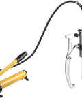 Heavy Duty 50 Ton Hydraulic Gear Puller With Hand Pump And Adjustable Claws for Stubborn Bearings and Pulleys in garage.