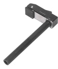 Quick Acting Adjustable Bench Dog Clamp For Woodworking Benchtops 19mm Black Hold Down Clamp in aluminum and stainless steel.