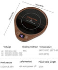 Keep Your Daily Drip Stayin Toasty With This Electric Coffee Mug Warmer Featuring temperature settings and wooden design.