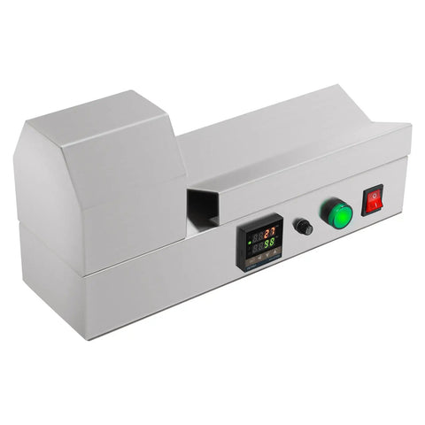 Plug And Play Electric Pvc Bottle Cap Heat Shrinker 110V Tabletop Sealer with stainless steel housing and control panel.