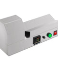 Straight Up Pro 110V Wine Bottle Cap Shrink Sealer Machine With Smart Digital Thermostat and Super Quick Heating Coils, 41x16x23cm, silver, tabletop design.